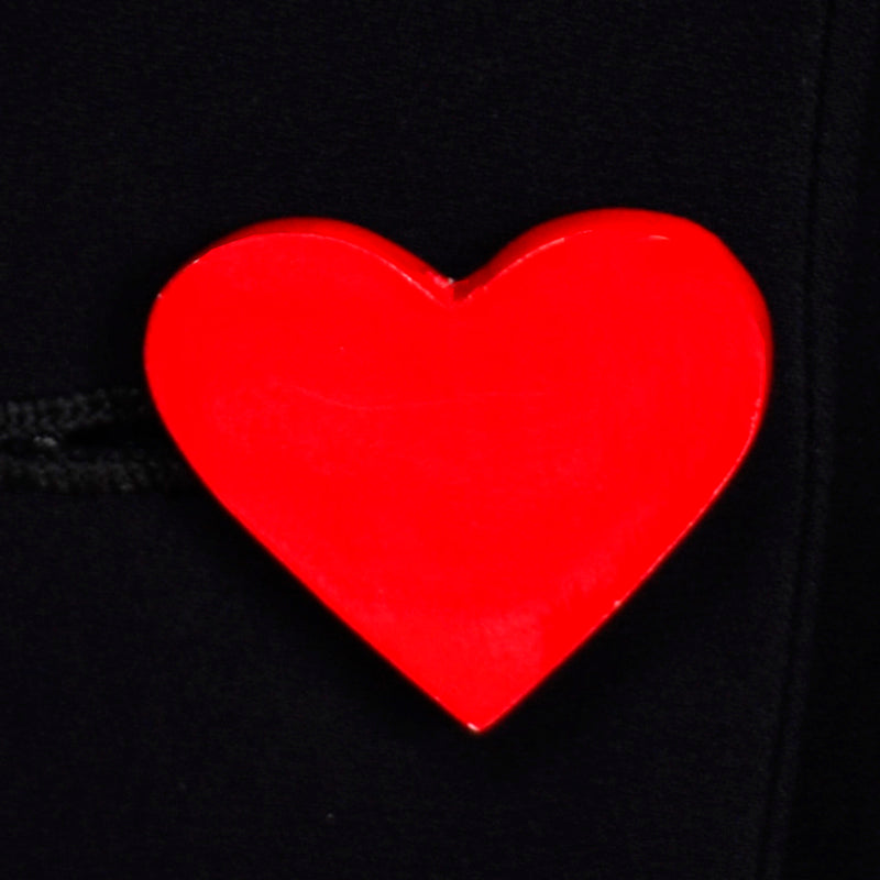 Moschino Cheap Chic Red Cut Out Heart Vest Vintage