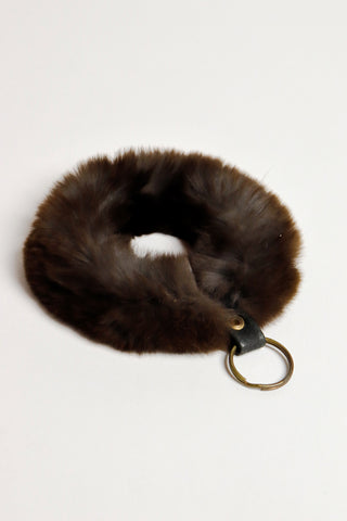 Aspen vintage gift set for her with mink round keychain