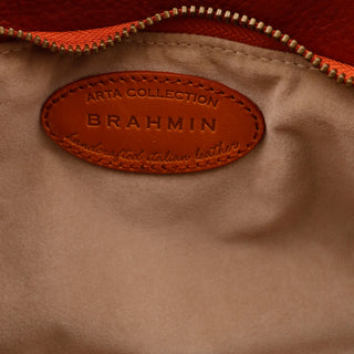2000s Vintage Brahmin Baguette Bag w Reptile Embossed Leather Arta Collection