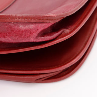 1970s Le Must de Cartier Vintage Bordeaux Leather Shoulder Bag