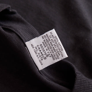 1990 Chanel Black Egoiste Tee Shirt Label