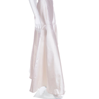 1995 Christian Lacroix Champagne Silk Vintage Full Length Evening Skirt 