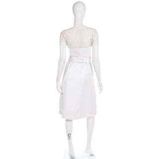 Rare 1960s Andre Courreges Space Age White Vintage Dress