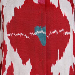 2015 Runway Emporio Armani Red Ikat Print Jacket made in Italy