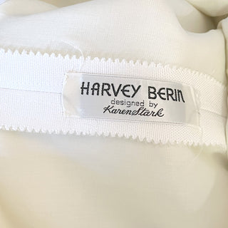1960s Harvey Berin Designed by Karen Stark Vintage White Dress w Red & Blue Trim