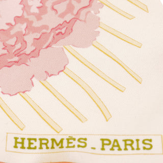Christiane Vauzelles Hermes Paris Silk Peony Les Pivoines Scarf