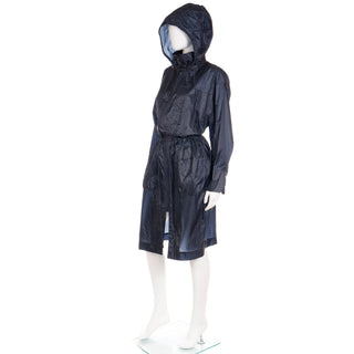 1990s Issey Miyake Windcoat Vintage With Hood Converts Into A Bag