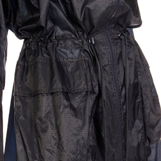 Vintage 1990s Issey Miyake Raincoat with Hood Converts into Bag