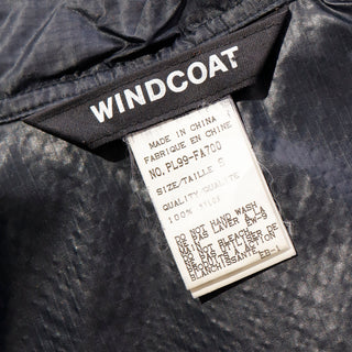 1990s Issey Miyake Windcoat w Hood Converts into Bag