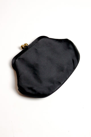 New York Gift Set for Her with 1950s Morris Moskowitz Black Satin Evening Bag