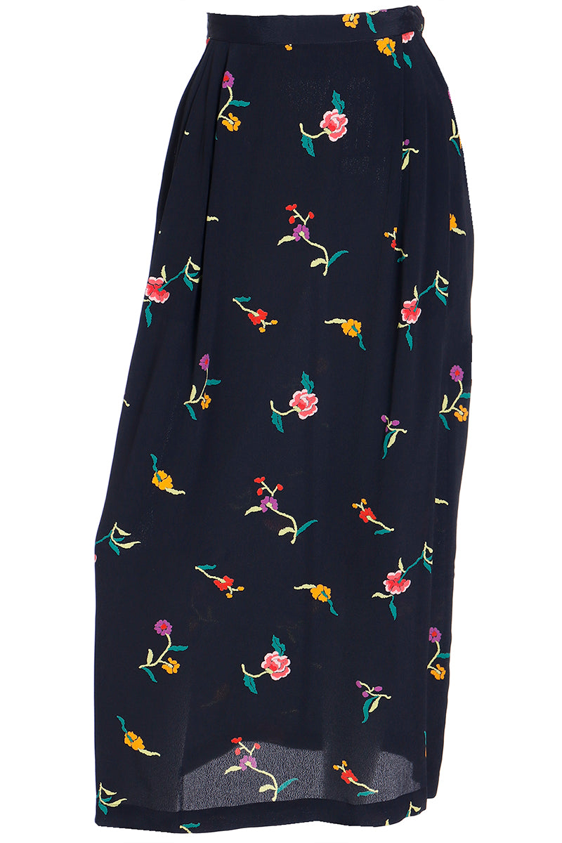 80s Norma Kamali Denim Skirt