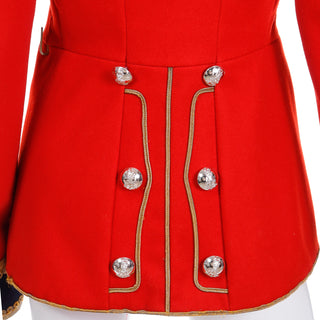 Royal Horse Guard Bandsman & Trumpeter Red Wool Jacket w Epaulettes and Gold Braid