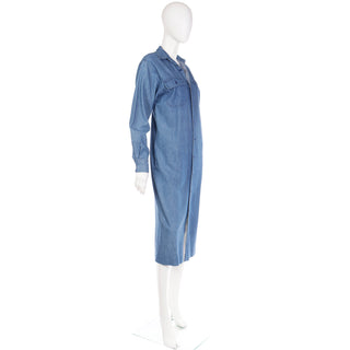 1990s Ralph Lauren Authentic Dungarees Denim Vintage Jean Duster Jacket or Dress