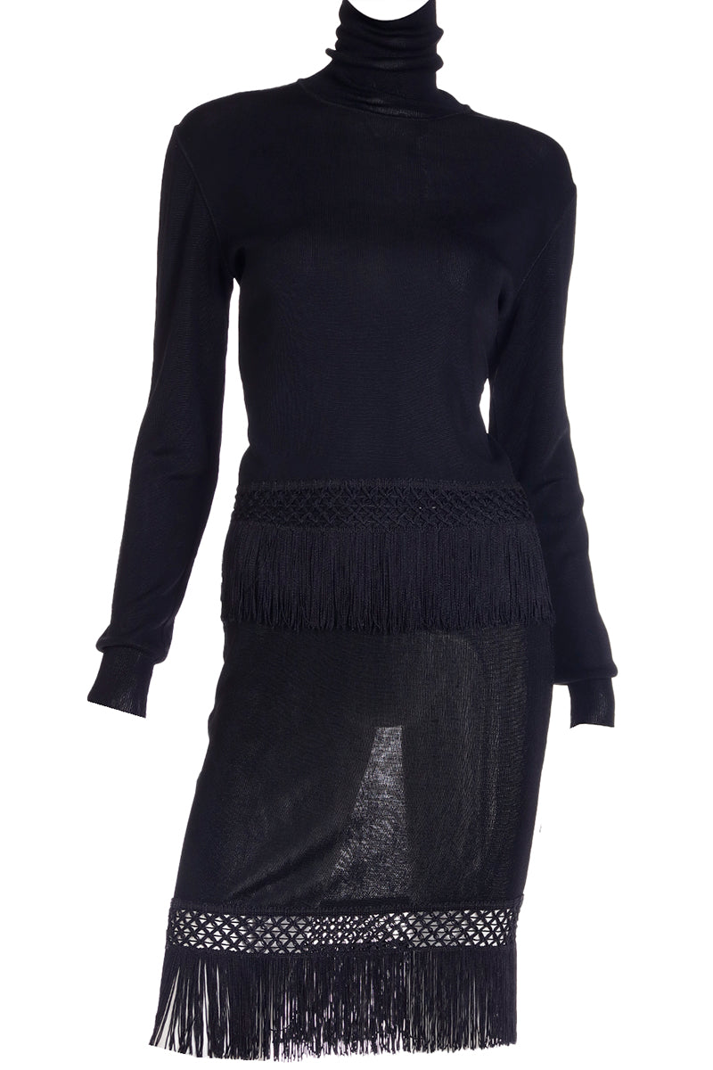 MOSCHINO COUTURE tartan fringe dress