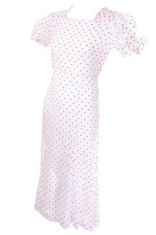 1930's sheer polka dot day dress