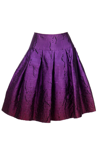 Oscar de la Renta Purple Gradient Skirt