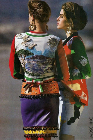 Elle Magazine 1991 Moschino Italian Jacket