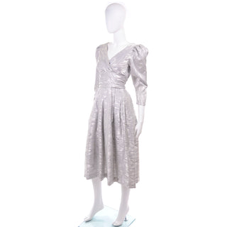 AJ Bari vintage silver dress Evening dress
