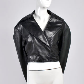 1980s rare Alaia Vintage Leather Jacket