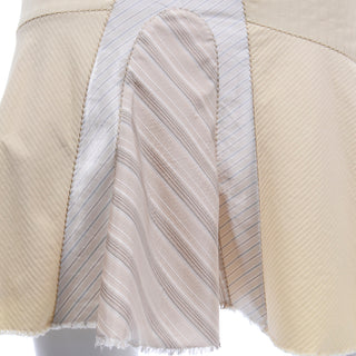 Alexander McQueen 2004 Deliverance Patchwork Quilted 2 piece Skirt Jacket Suit Men's shirting