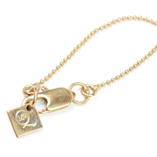 Alexander McQueen Gold Plated Bug Pendant Necklace with original box