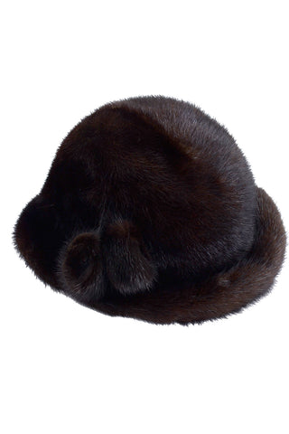 1970s Andre Canada Vintage Mink Hat with Pom Poms