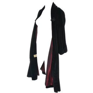 black velvet vintage opera coat