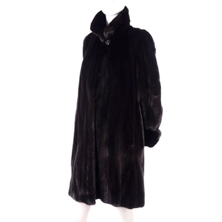 Blackglama Dark Brown/Black Ranch Mink Vintage Fur Coat