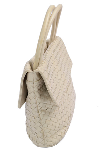 Bottega Veneta Top Handle Bag Vintage Woven Handbag 