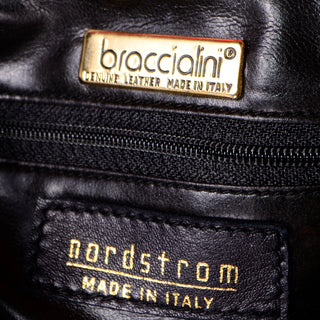 1980s Braccialini Vintage Yellow Round Circle Handbag w Dust Bag & Nordstrom tags