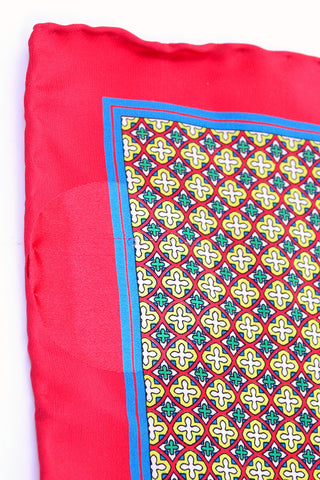 Vintage Brioni silk hand rolled pocket square scarf