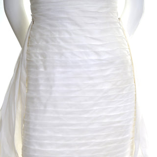 William Cahill Beverly Hills Vintage Wedding Dress XS/S Organza - Dressing Vintage