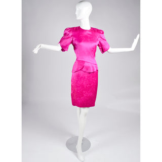 Vintage Pink Silk Carolina Herrera Dress