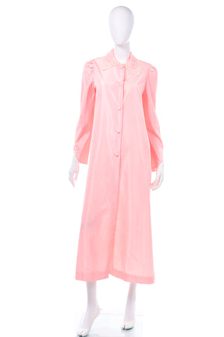 Pink Taffeta Chloe Vintage Hostess Robe