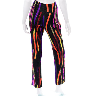 As New Christian Lacroix vintage neon print colorful pants