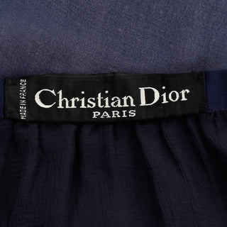 Sheer Christian Dior Haute Couture vintage label