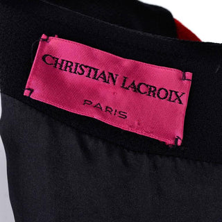 Christian Lacroix Paris 1980s vintage dress