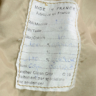 1980s Claude Montana Ideal Cuir Tan Leather Bomber Jacket W Applique Design Rare