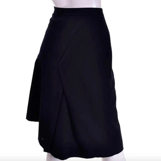 Comme des Garcons Vintage Avant Garde Asymmetrical Wool Skirt