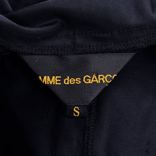 Comme des Garcons black open front vest Label