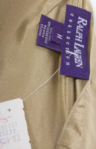 NEW vintage Ralph Lauren Collection purple label silk toga dress with original tags - Dressing Vintage