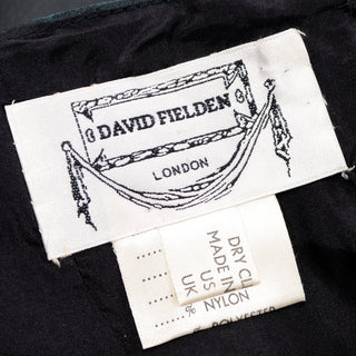 David Fielden London Black Strapless Dress