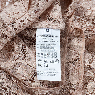 Deadstock Dolce Gabbana Lace Top Italy