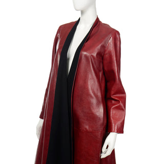 1990s Open Front Coat by Donna Karan with WOol Lining