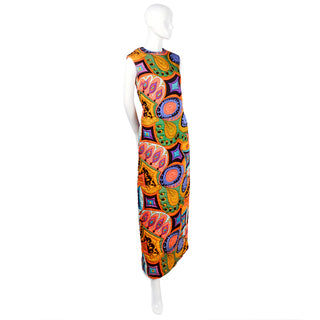 Psychedelic quilted maxi dress Dynasty Hong Kong
