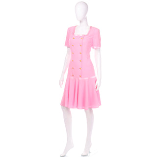 Escada Margaretha Ley Vintage Pink Dress
