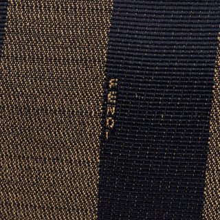 Fendi Monogram Stripe Handbag Top Handle Shoulder Bag