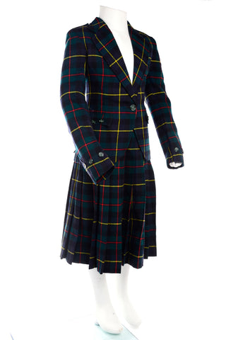 Vintage Frederick & Nelson Girls Plaid Blazer & Skirt Suit
