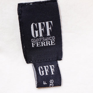 1990s GFF Gianfranco Ferre Avant Garde One Sleeve Button Dress size 38