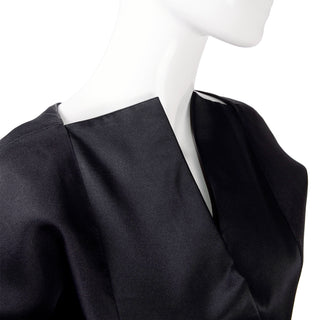 Geoffrey Beene Vintage Black Dress W/ Origami Folds & Styling